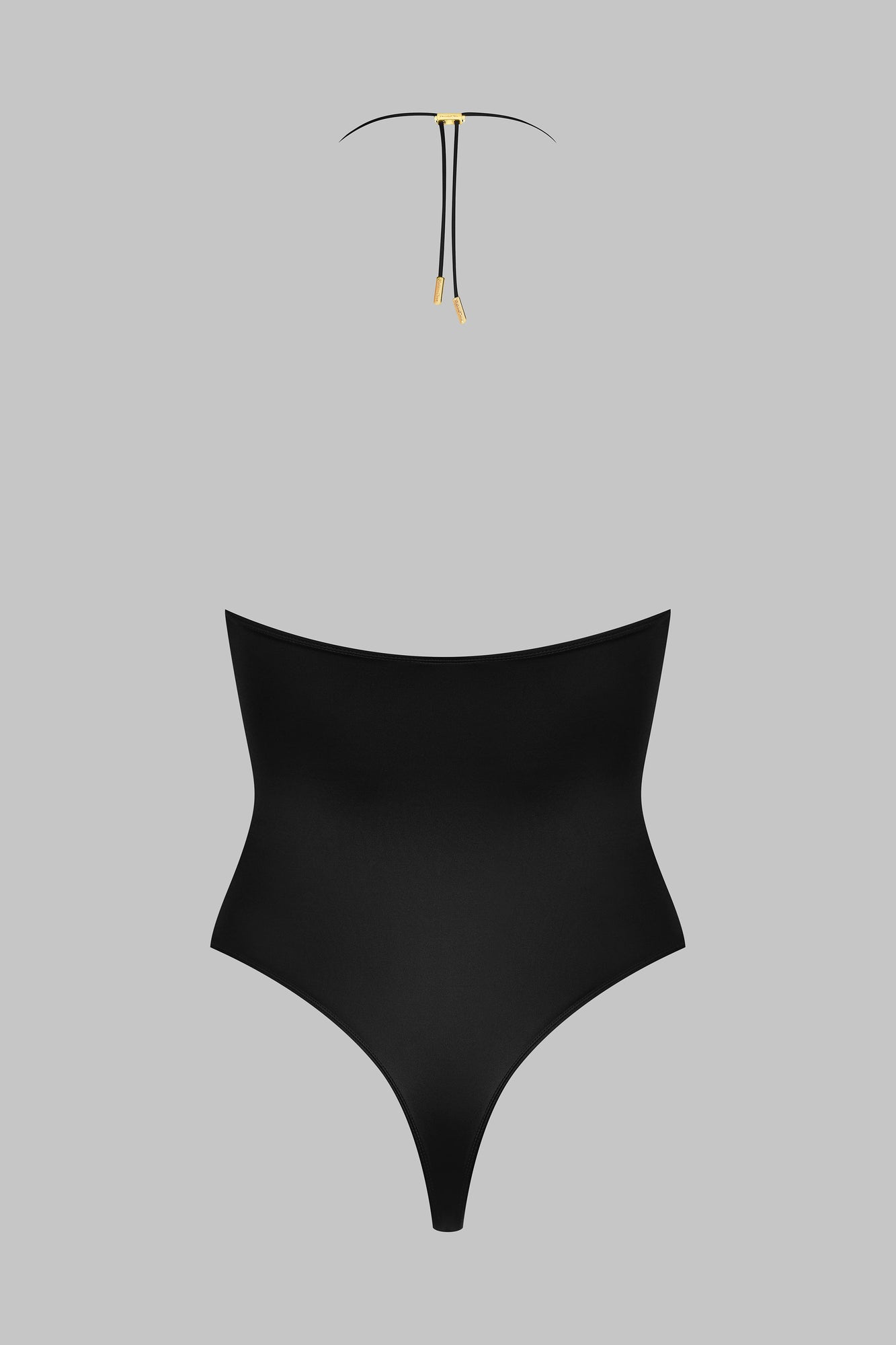 Bandeau Thong Bodysuit - French Kiss | Black