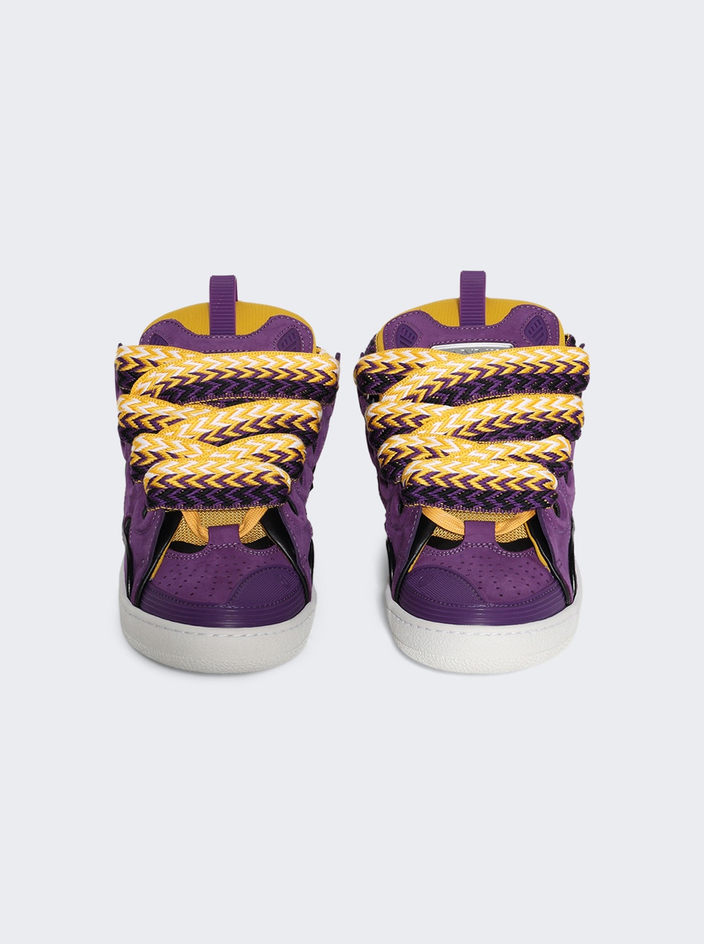 Women | Lanvin | Curb Sneakers | Purple & Yellow