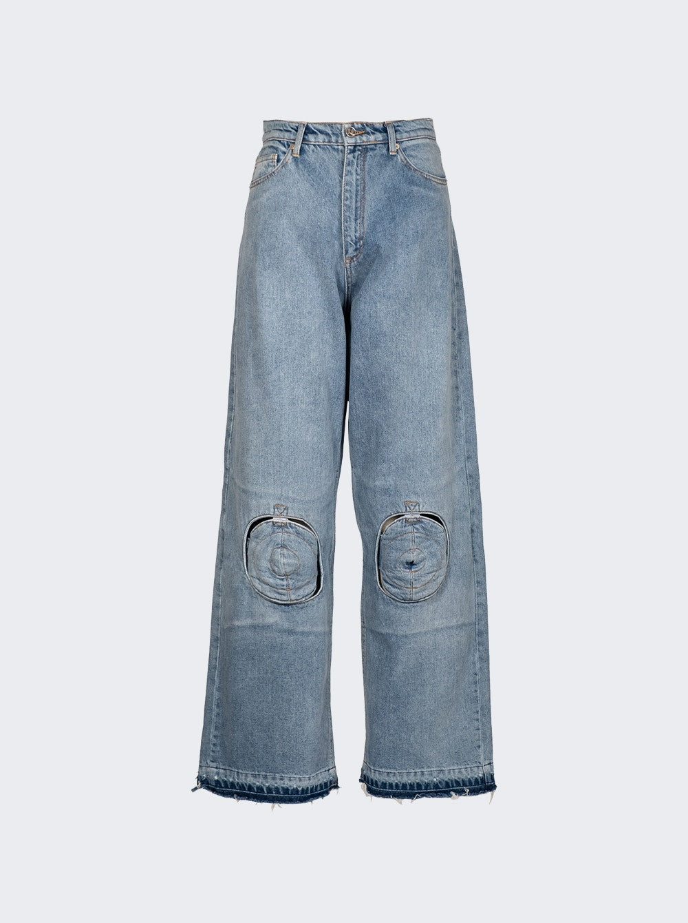 Women | Natasha Zinko | Wide Leg Circle Knee Jeans