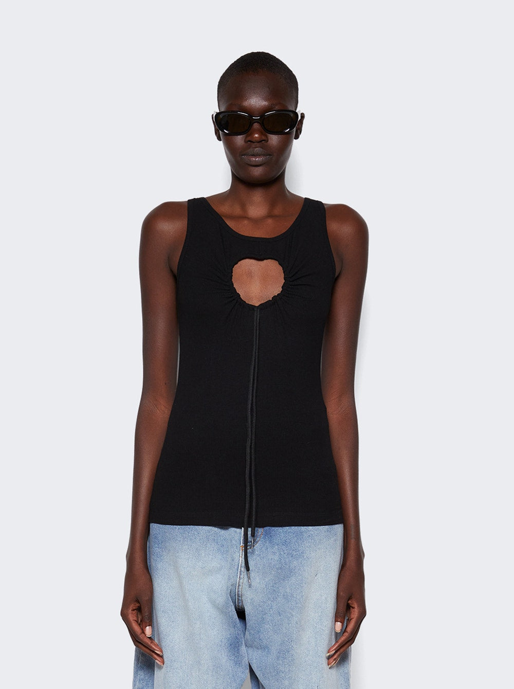 Women | Natasha Zinko | Heart Tank Top | Black