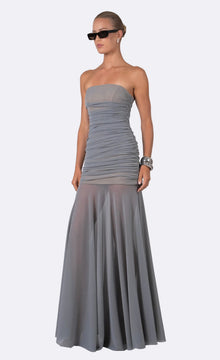 Gailey Dress | Metallic Gray
