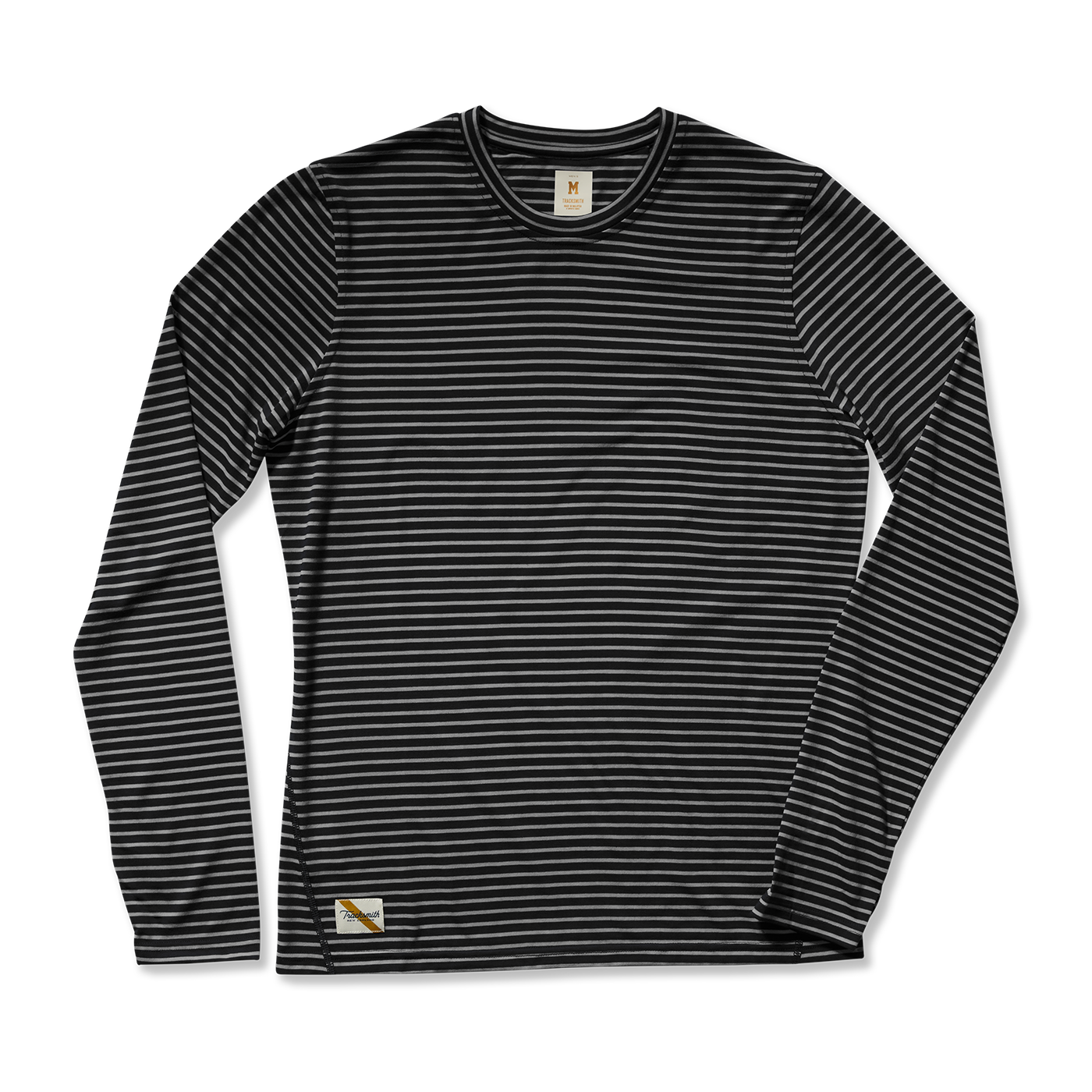 Horizon Long Sleeve | Black/Gray Stripe - Men