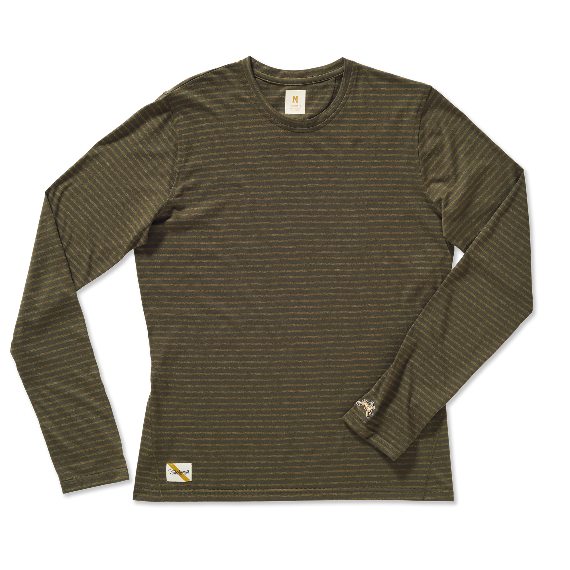 Horizon Long Sleeve | Dark Olive/Olive Stripe - Men