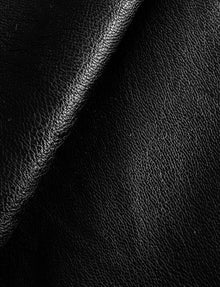Faux Leather V-Neck Bodysuit::Black::Detail