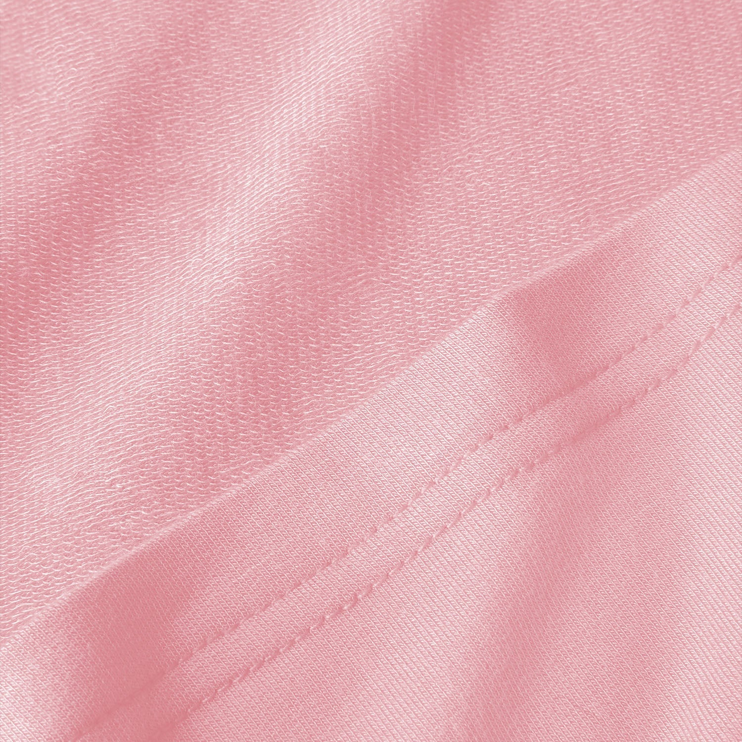 Modal French Terry Long-Sleeve Lounge Tee | Flamingo/Taffy