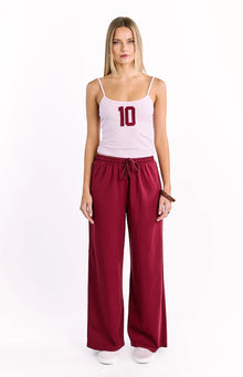 Flo Wide Leg Pants | Burgundy