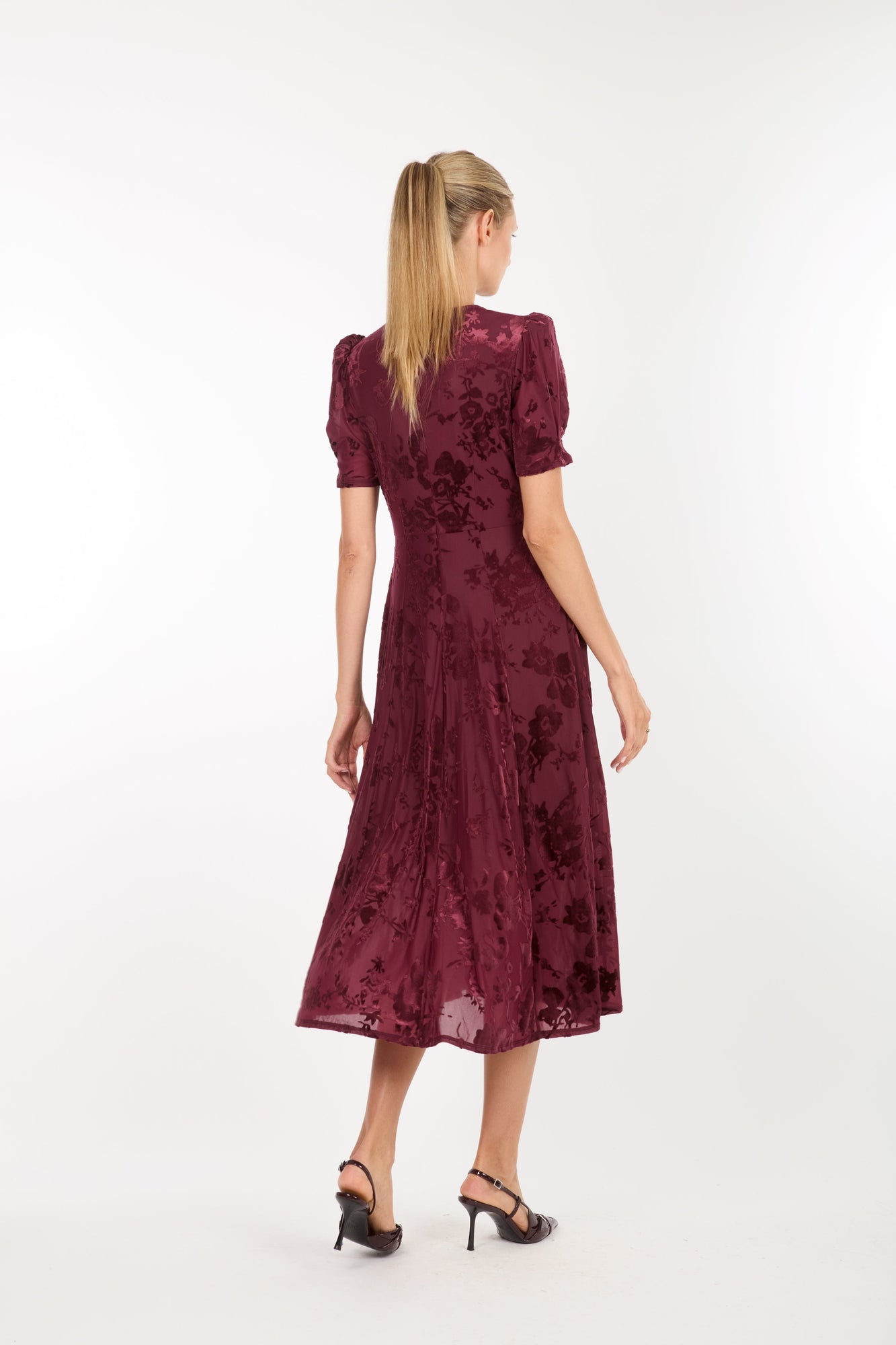 Fran Dress | Garnet Floral