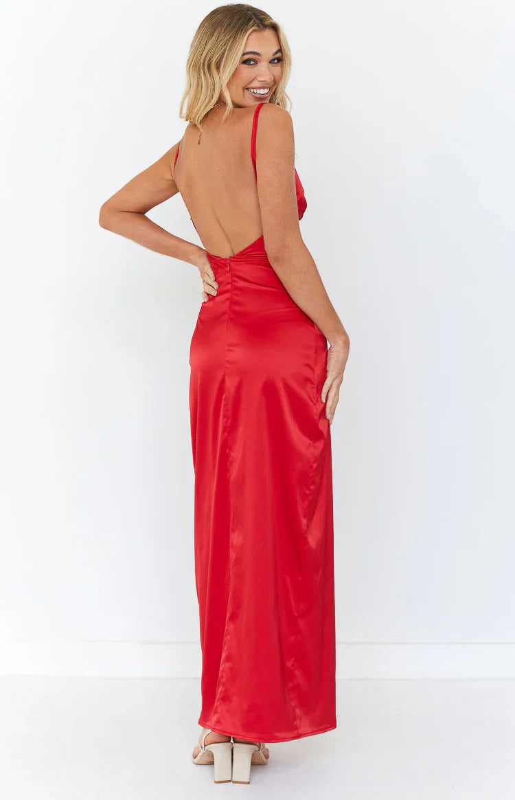 Freesia Formal Maxi Dress | Red