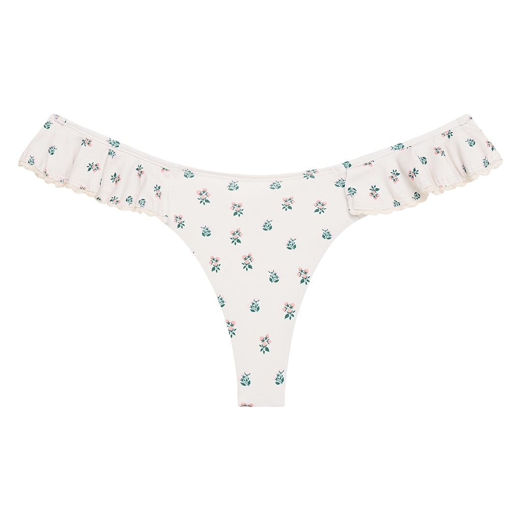 Ruffle Uno Bikini Bottom | Fruity Floral