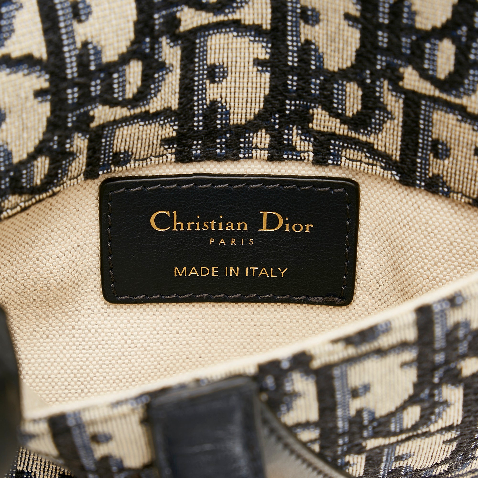 Dior | Pre-Owned Oblique Canvas Saddle Belt Bag - II | Blue