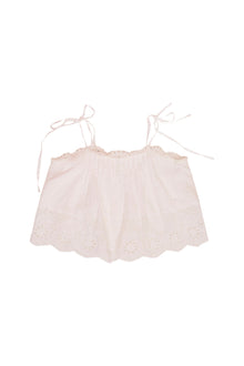 Girls Galine Eyelet Lace Top | Optic White