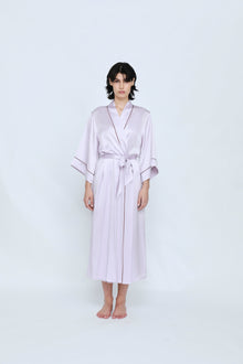 Silk Robe | Lilac Ash