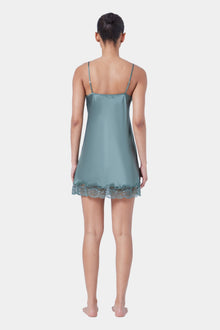 Silk Lace Chemise | Moss