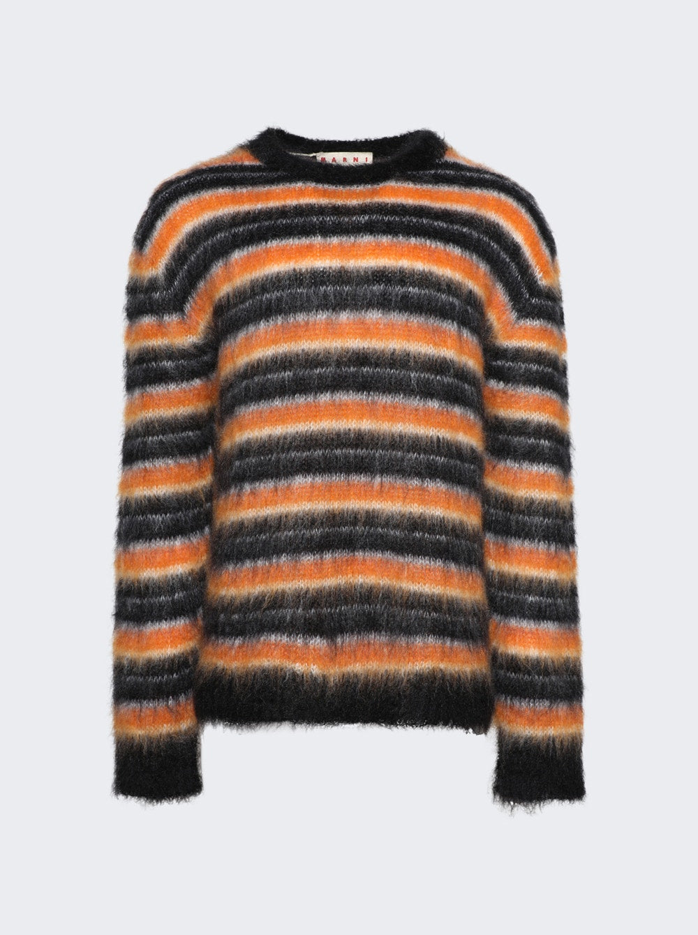 Men | Marni | Long Sleeve Mohair Sweater | Black