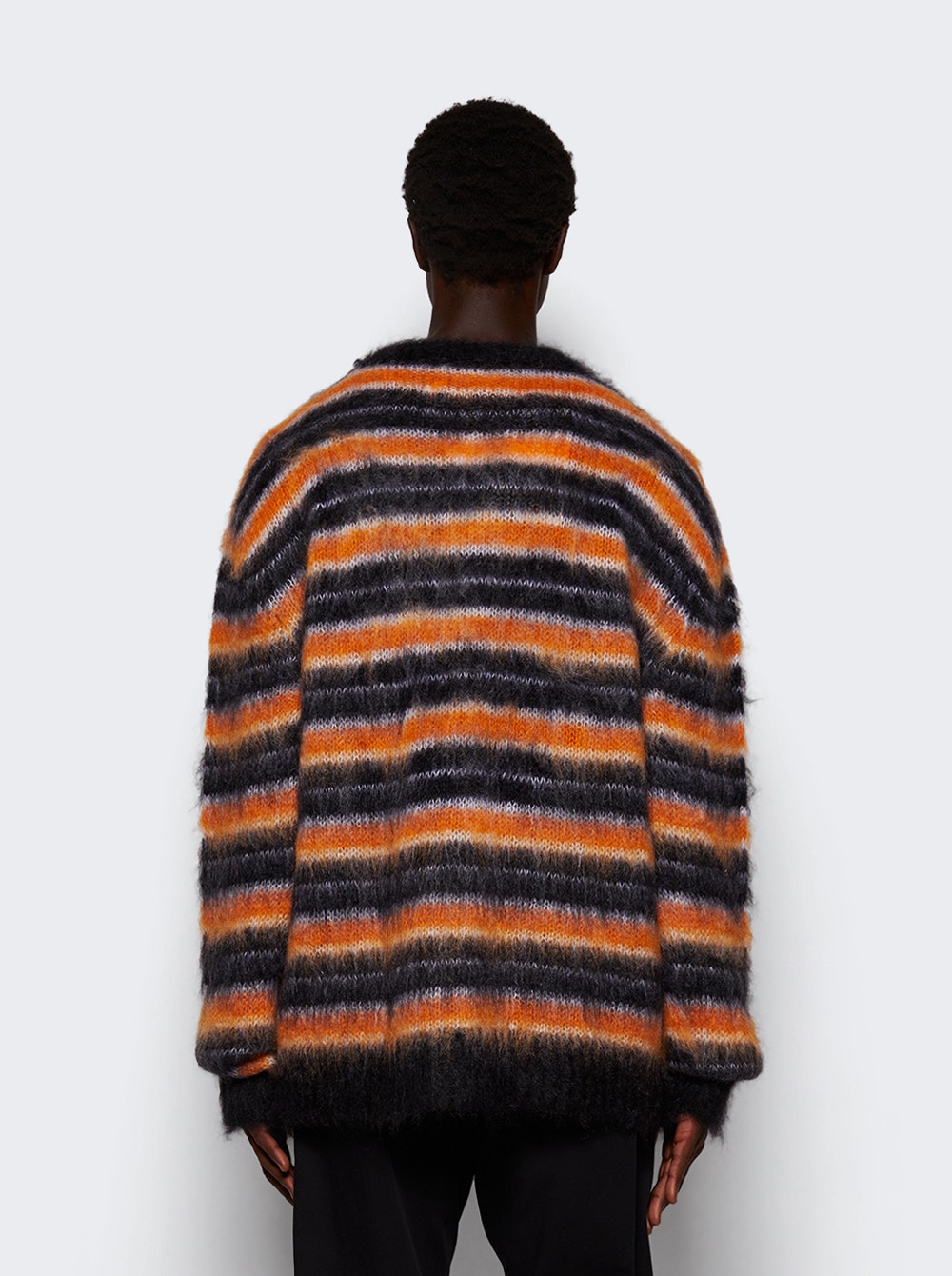 Men | Marni | Long Sleeve Mohair Sweater | Black