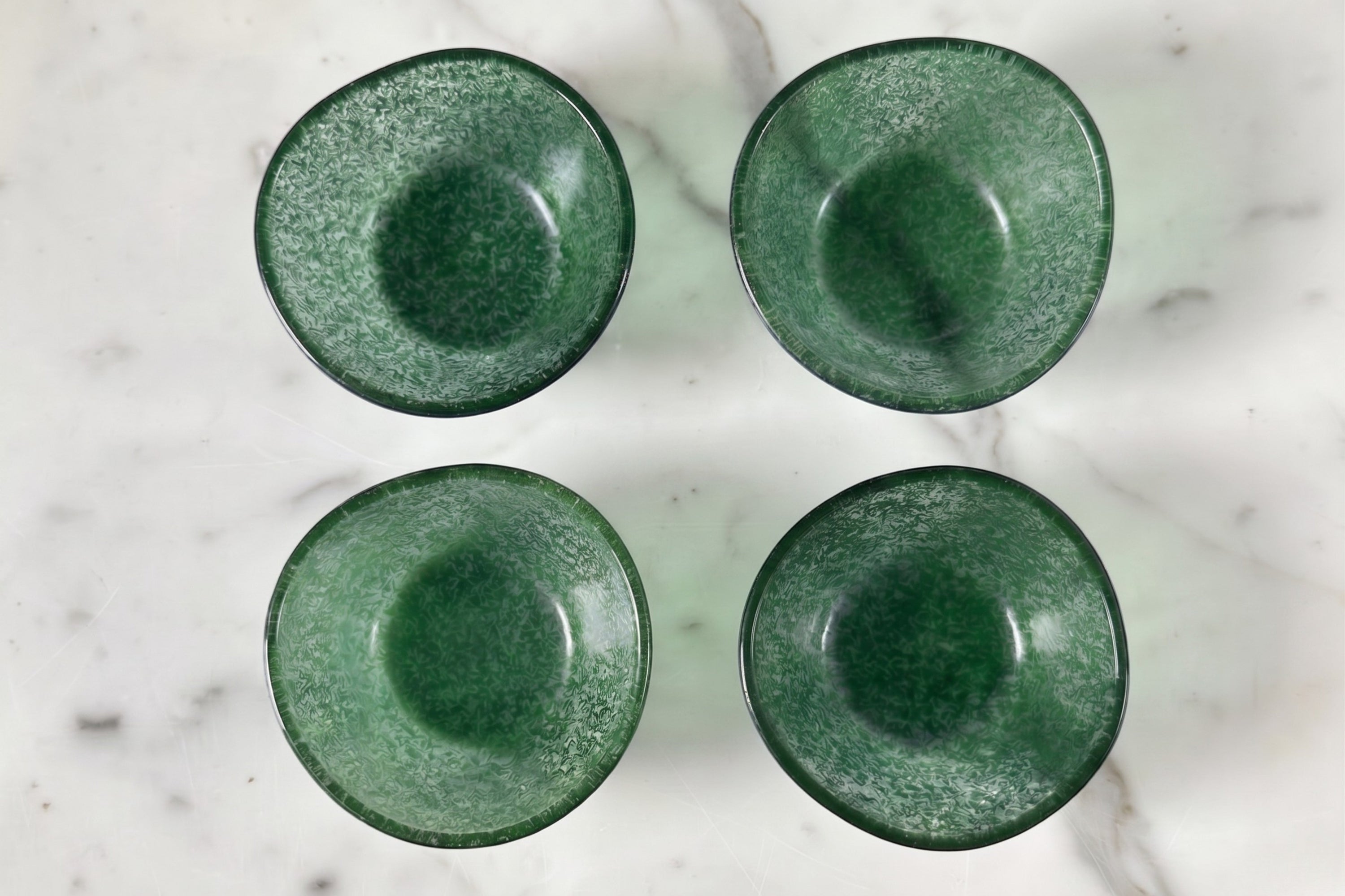 Glass Dipping Bowls | Spruce Green | Set of 4