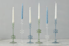 Glass Candlestick | Denim | Medium | Set of 2