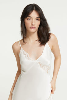 The Minx Chemise By GINIA In Creme