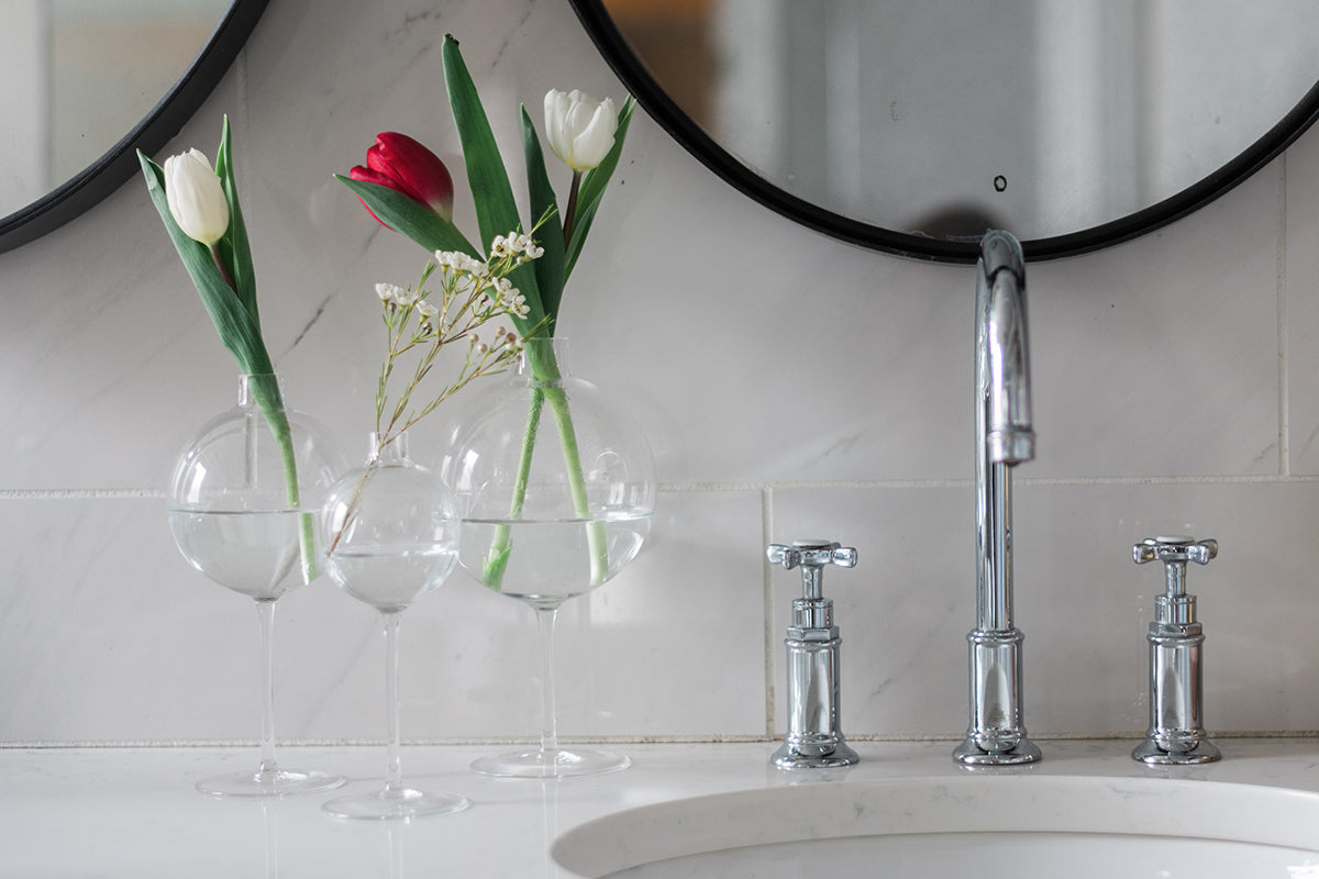 Wine Glass Vase | Clear | Large