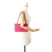 Chanel | Pre-Owned Medium Classic Chevron Lambskin Double Flap - IV | Pink/Blush