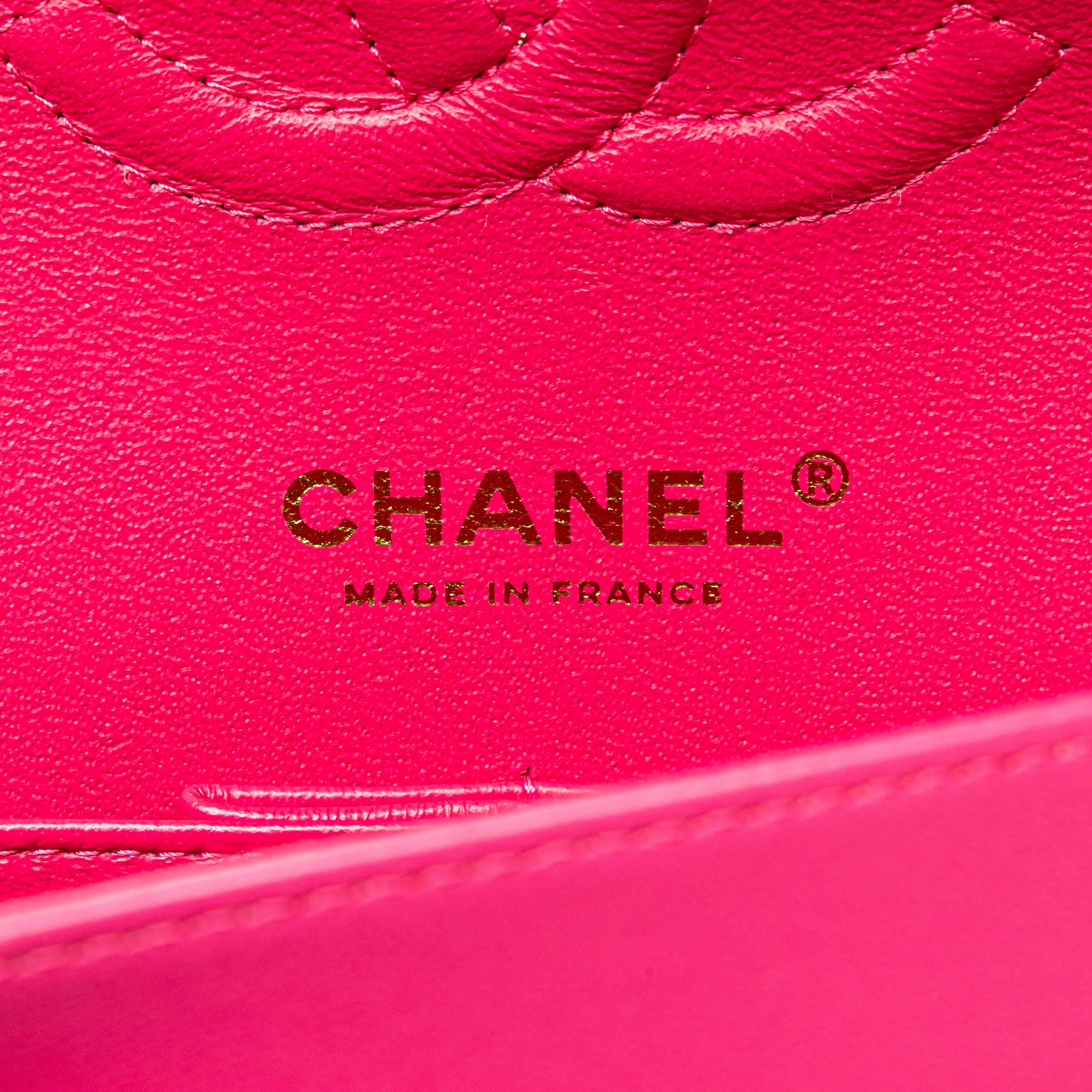 Chanel | Pre-Owned Medium Classic Chevron Lambskin Double Flap - IV | Pink/Blush