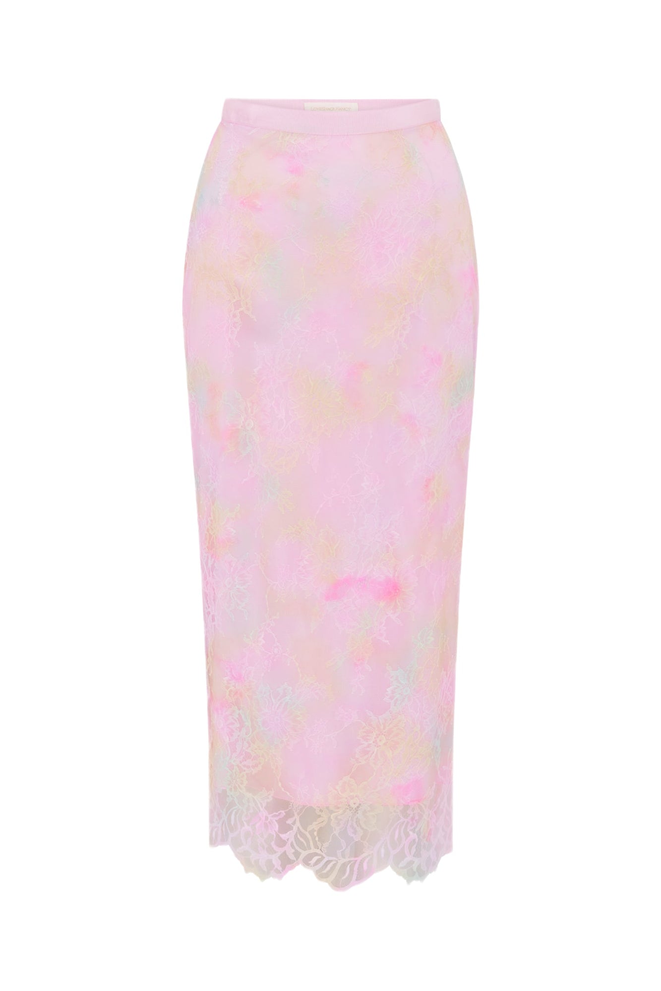 Goodall Tie-Dye Lace Maxi Skirt | Rainbow Sprinkles