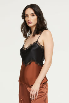 The Hope Top By GINIA In Gingerbread/Black