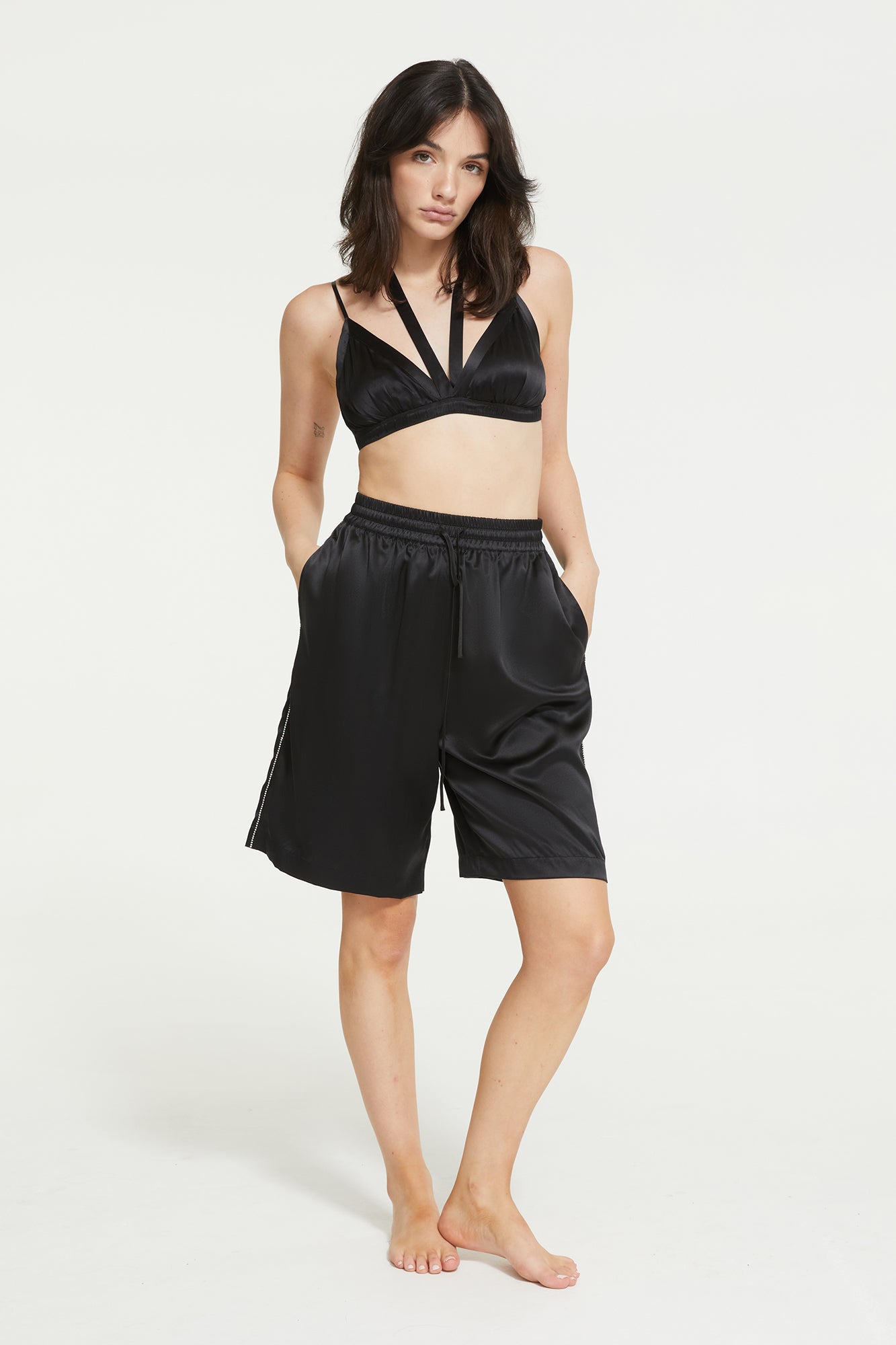 The Tom Boy Short in Black by Ginia