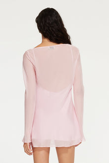 The Marcelle Mini Dress By GINIA In Candy Pink