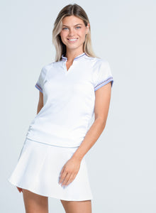 Top Golf | Lavender Love Short Sleeve | White