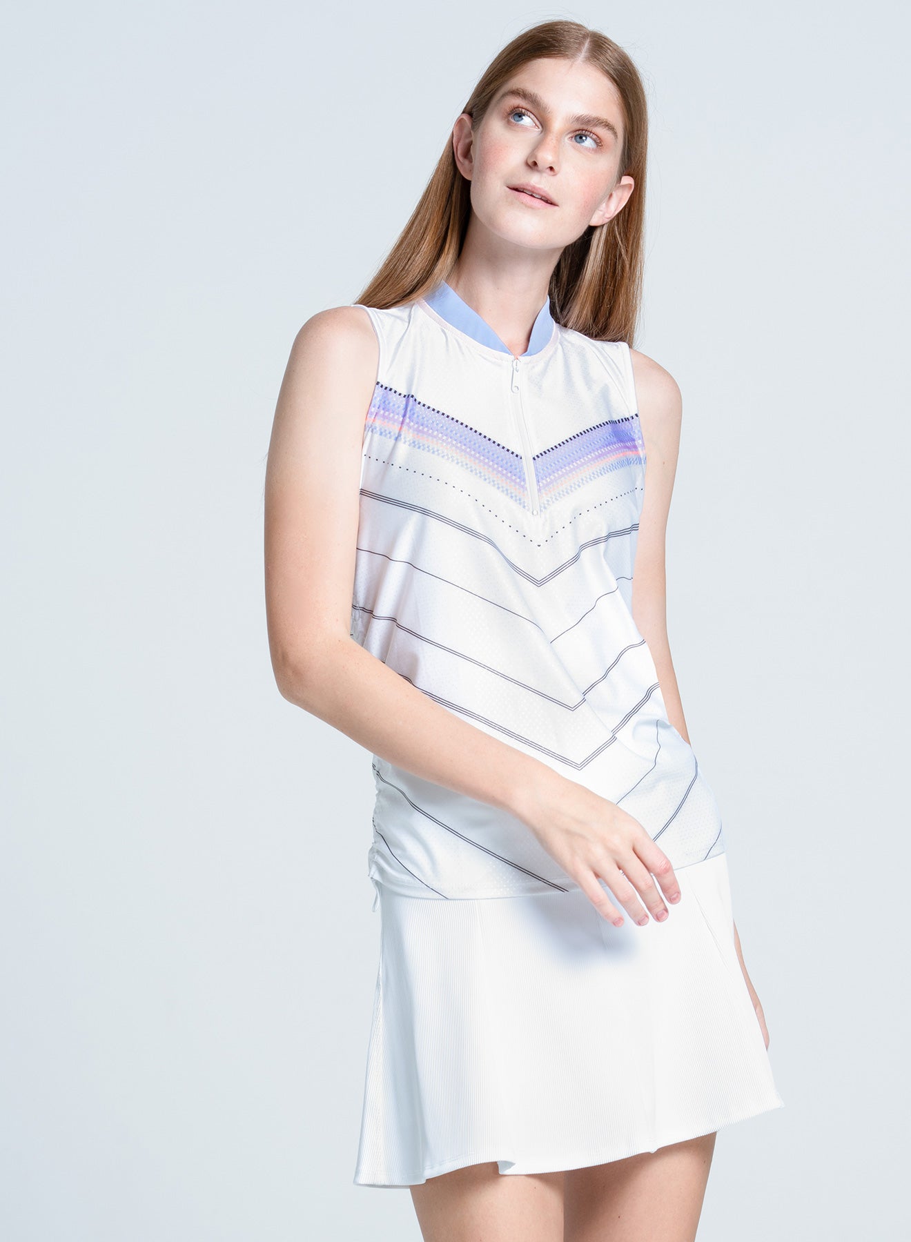 Top Golf | Lavender Love Tank | White