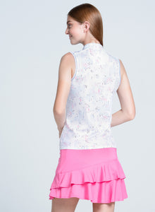 Top Golf | Love Me Blue Sleeveless | White