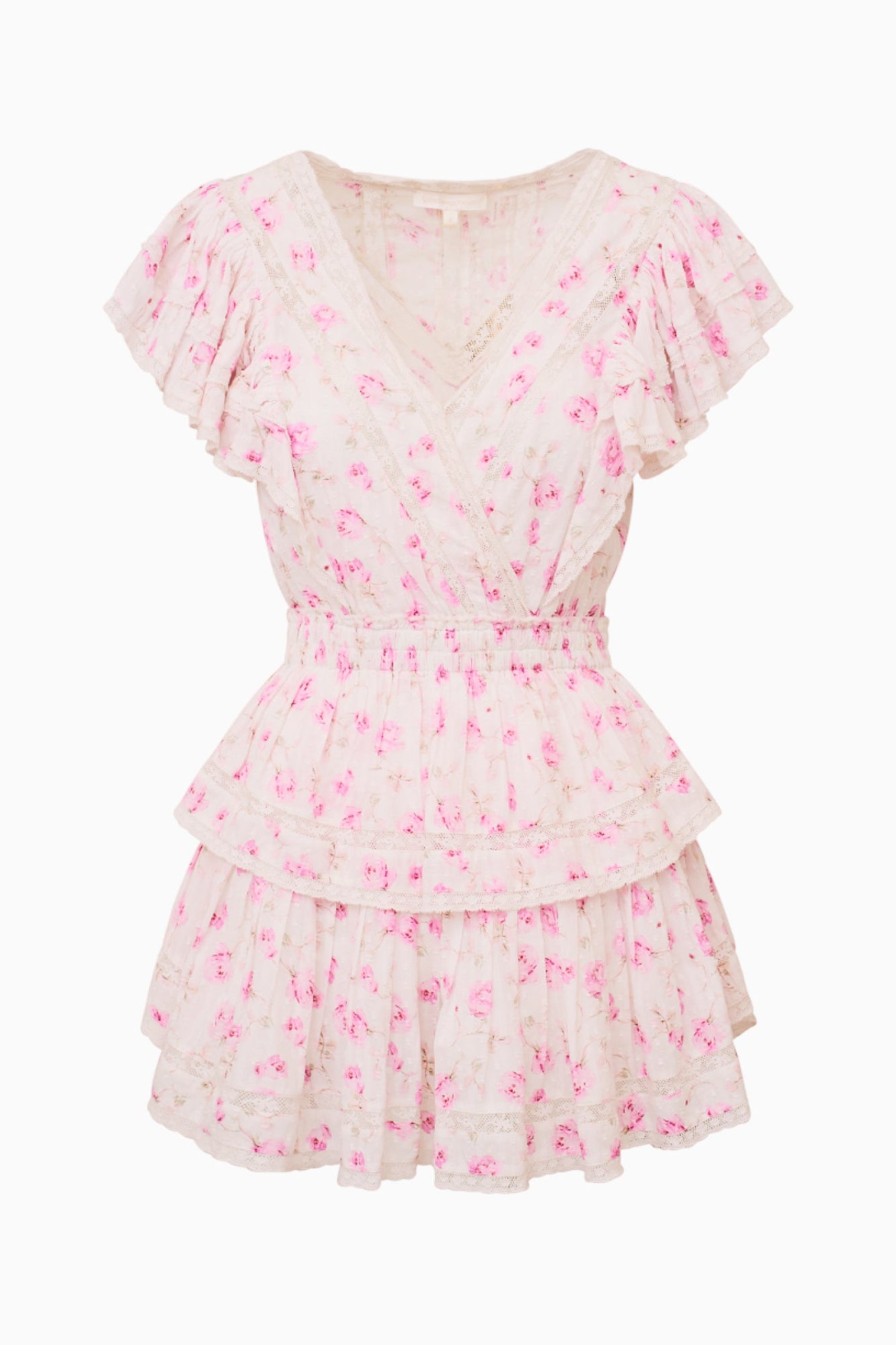 Gwen Heirloom Print Cotton Mini Dress | Sterling Dusk