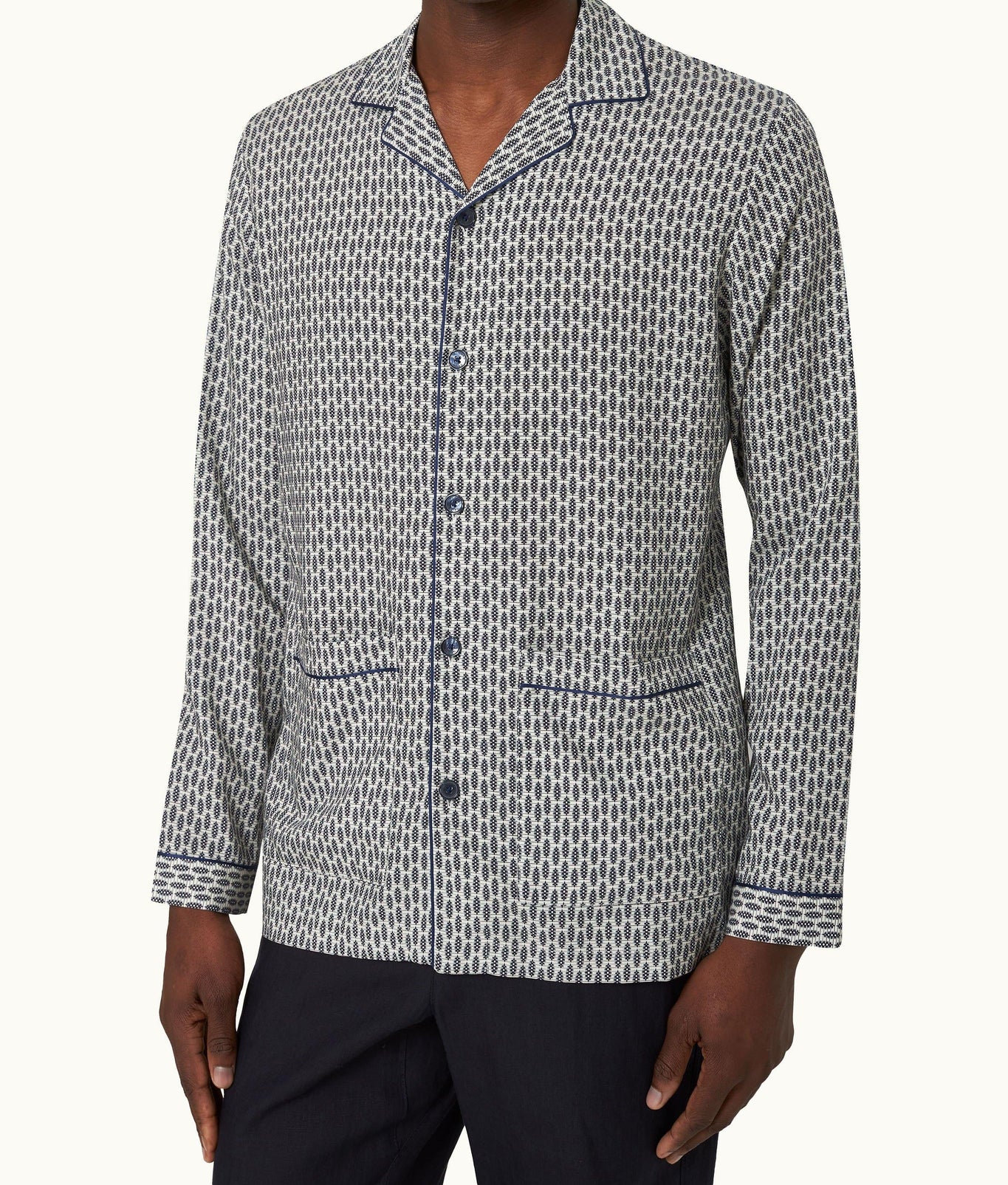 Gabel Perez Print Capri Collar Resort-Style Shirt Woven | Chai