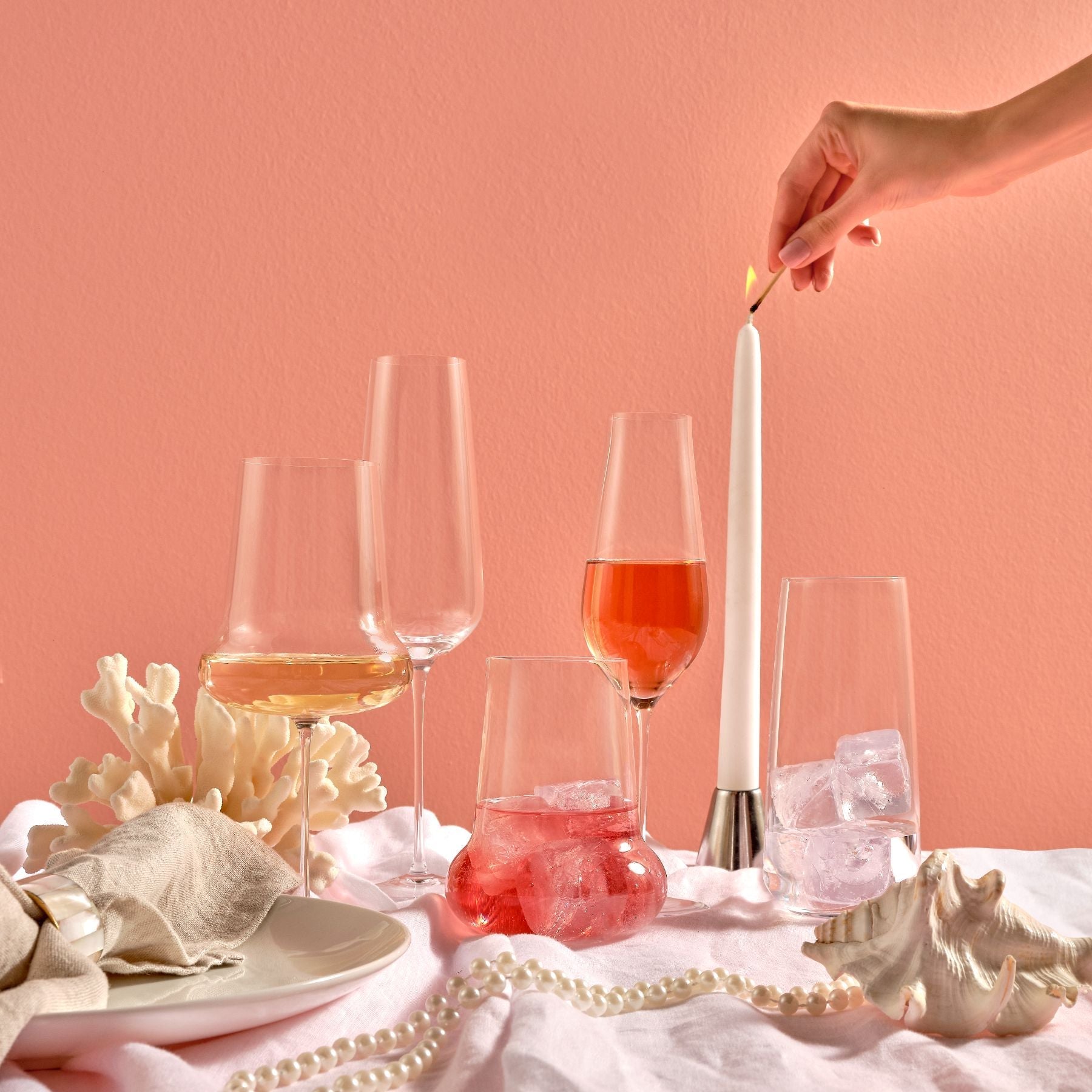 Ghost Zero Belly White Wine Glass | Clear Crystal