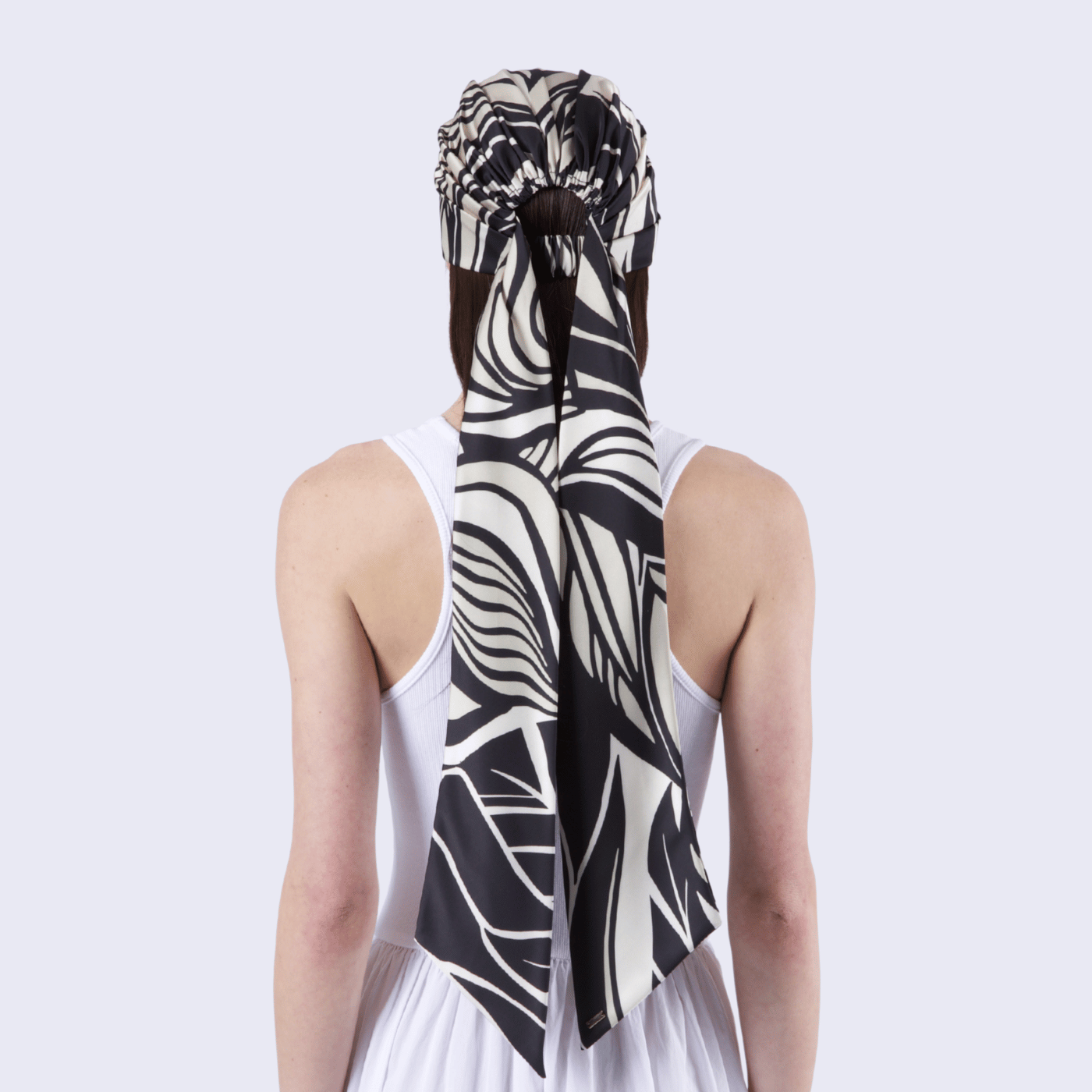 Gigi Headscarf | Black/Beige