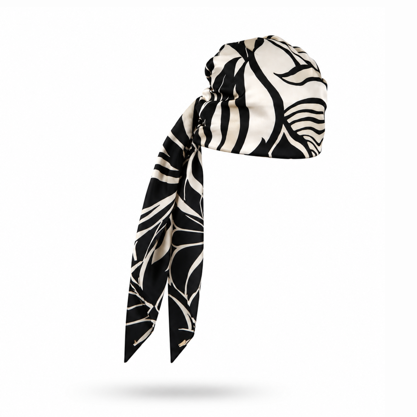 Gigi Headscarf | Black/Beige