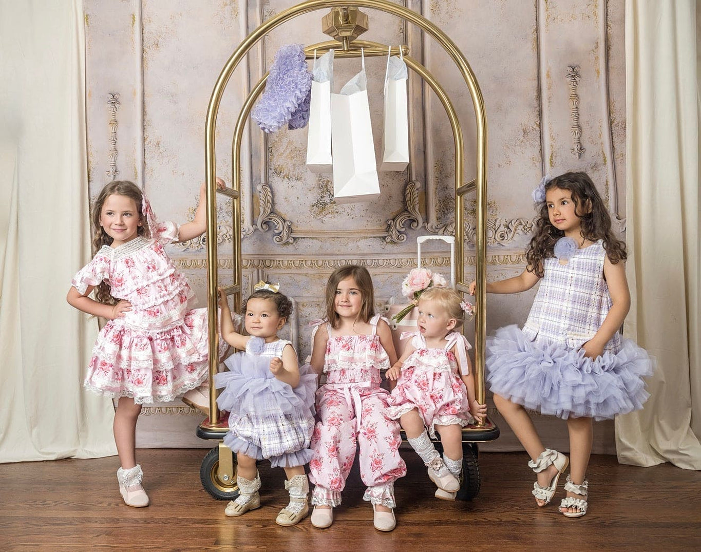 Girl | Amelia Pink Flower Print Skirt