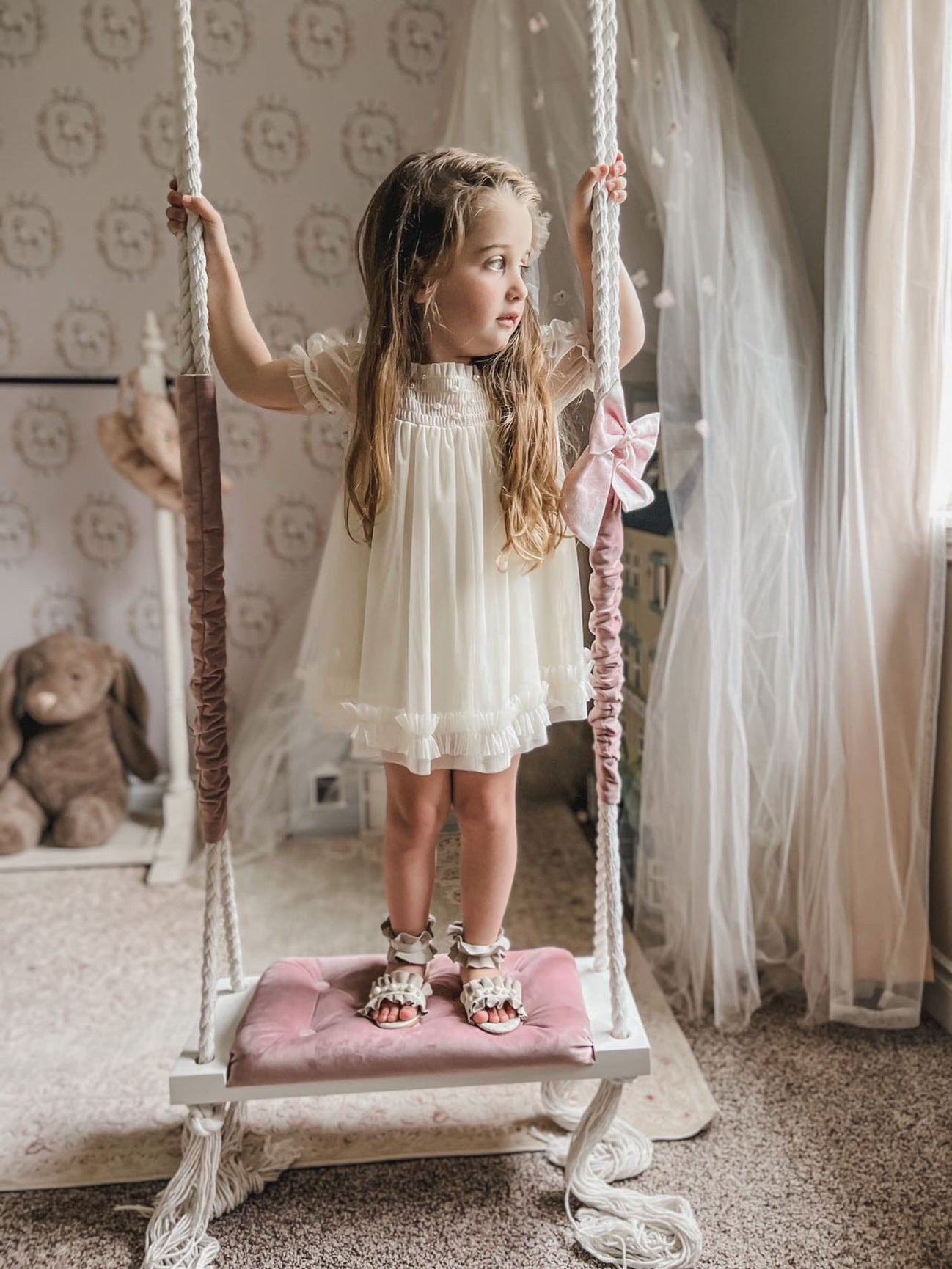 Girl | Bella Tulle Dress | Buttermilk