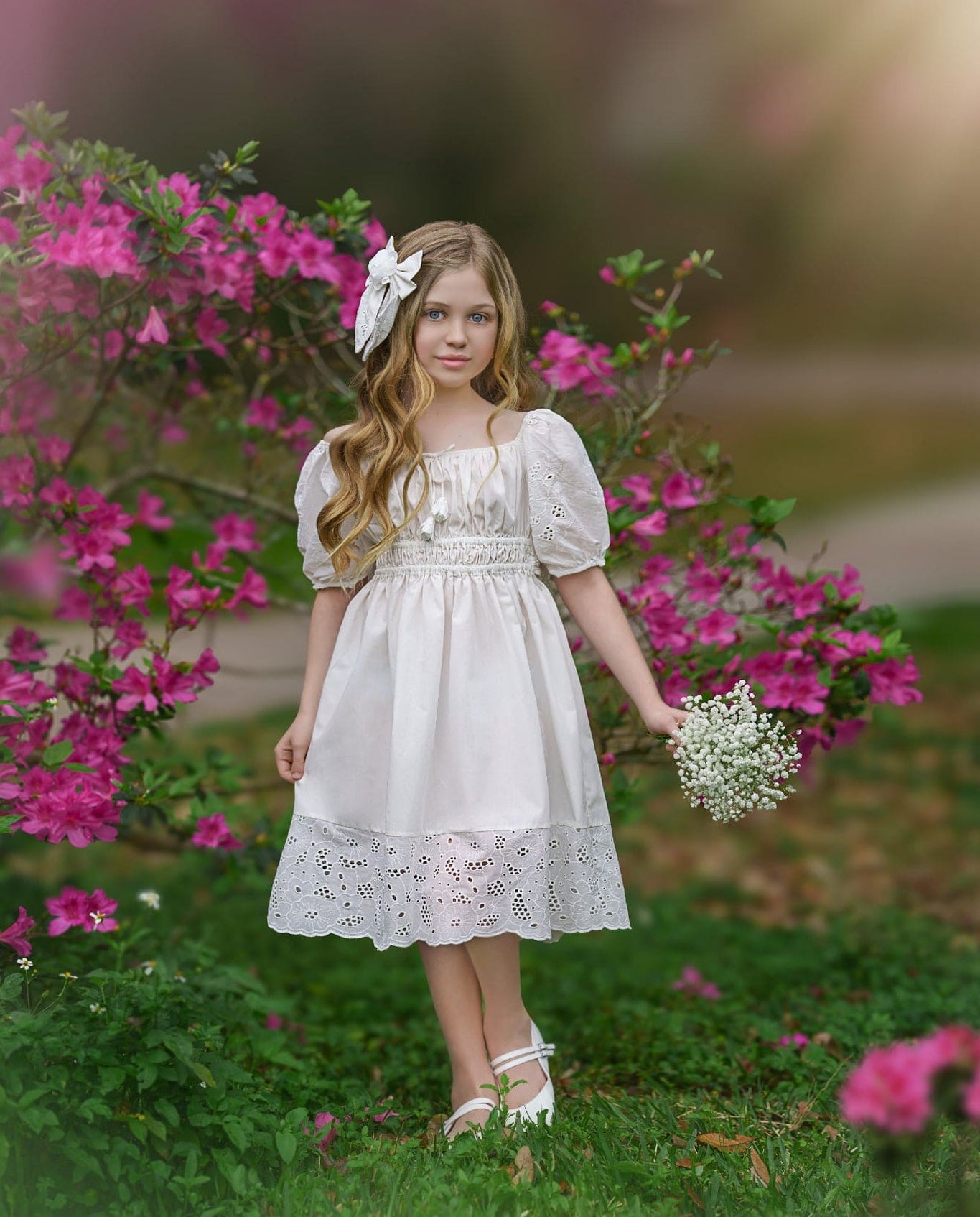 Girl | Blanca Cotton Dress | White