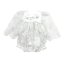Girl | Faith Scallop Lace Romper | White