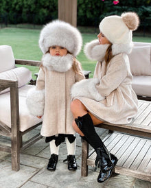 Girl | Karenina Kids' Fur Hat | Gray