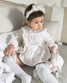 Girl | Lana Ruffle Knee High Socks | White