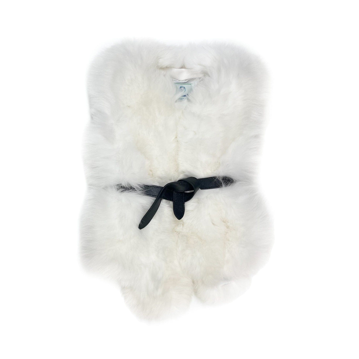 Girl | Luxurious Fox Vest | White