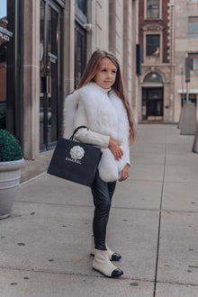 Girl | Luxurious Fox Vest | White