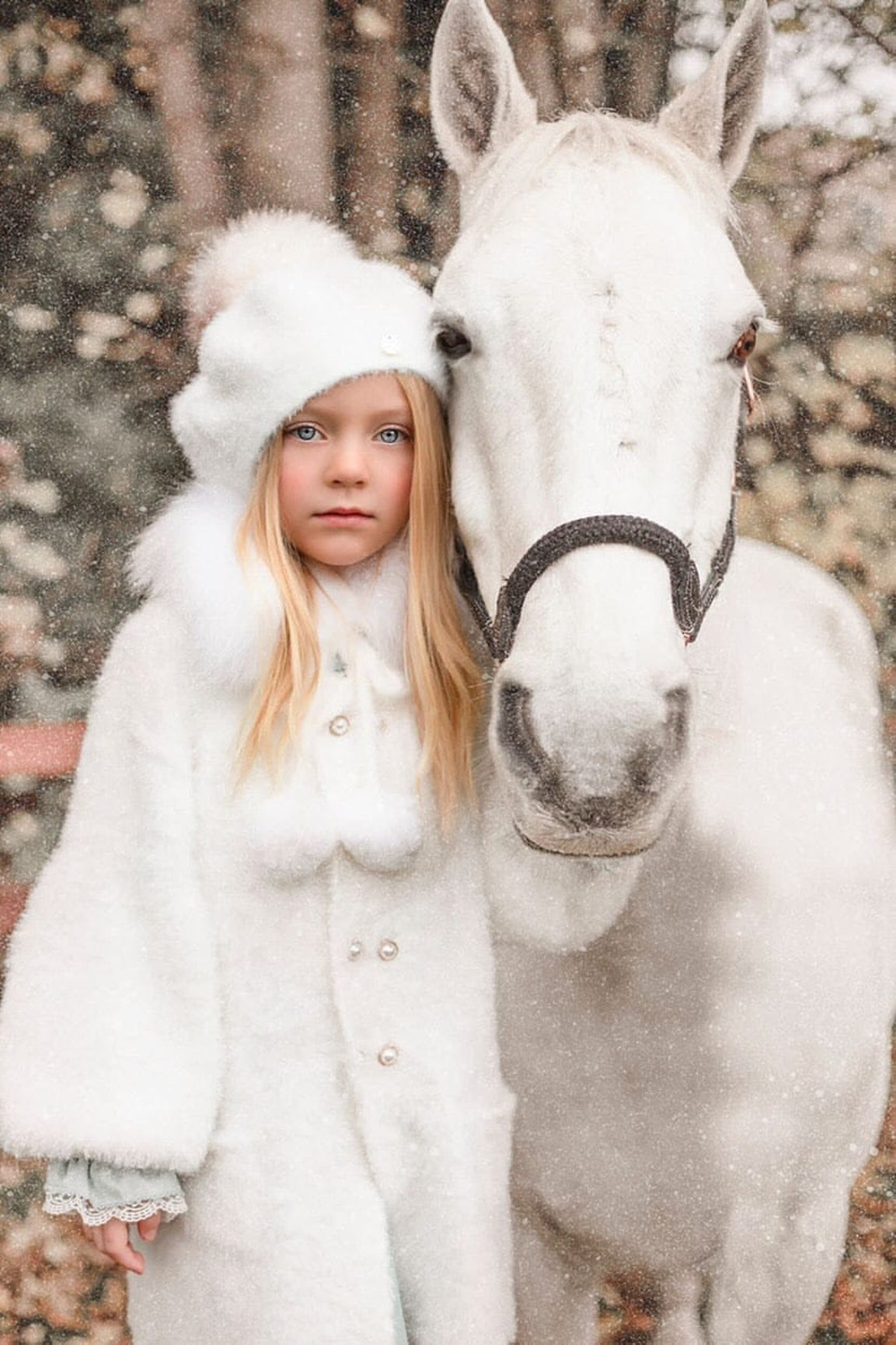 Girl | Milana Victoria Kids Beret | White