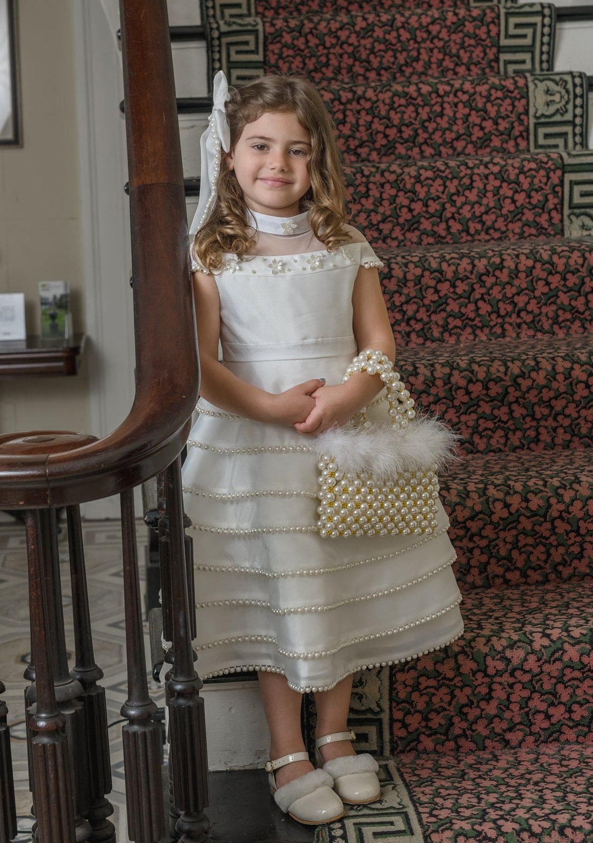 Girl | Pearl Ceremony Dress | White