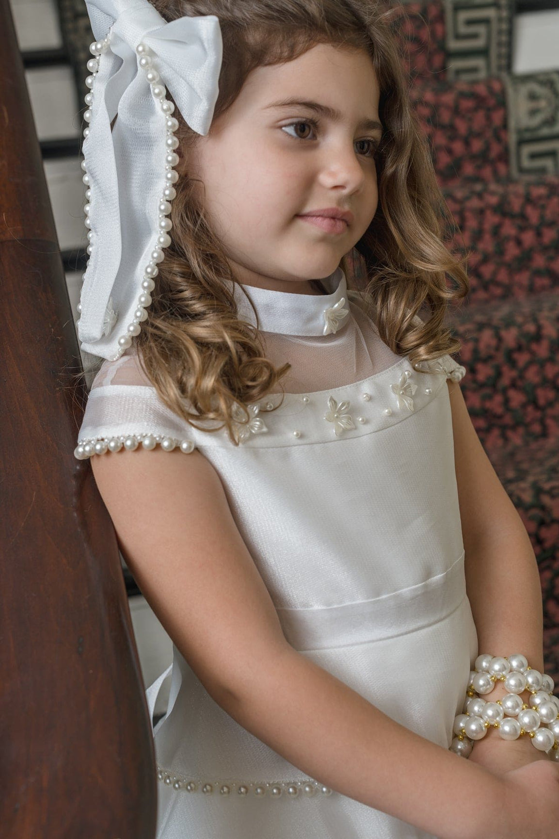 Girl | Pearl Ceremony Dress | White