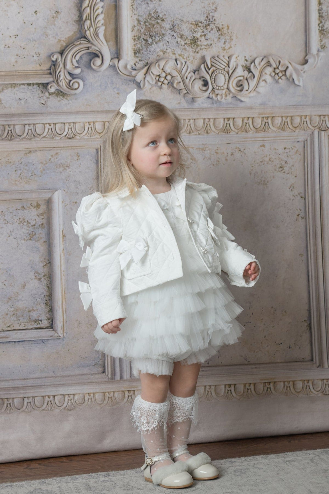 Girl | Poppy Quilted Jacket | White