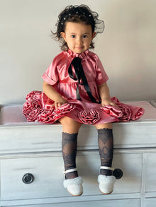 Girl | Satin Dress | Rose